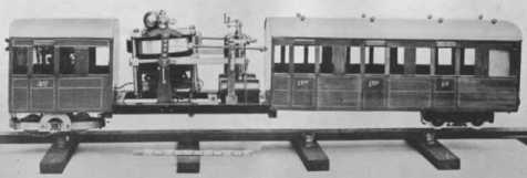 model monorail car with gyroscope